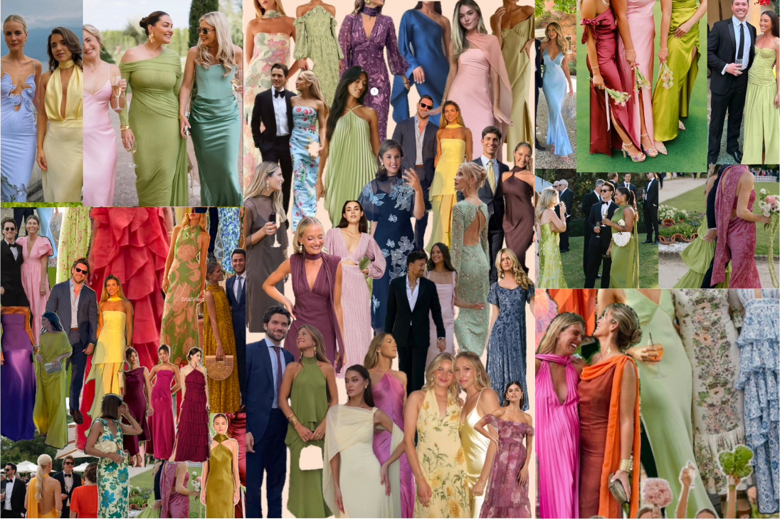 Dress code inspiration — colorful semi-formal attire